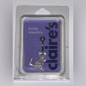 Claire’s Rhinestone LOL Body Jewelry, 14G